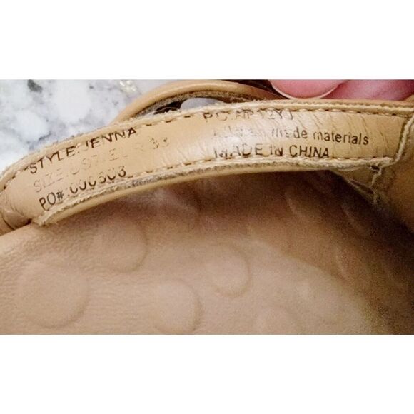 Orthaheel Jenna 7 Butterfly Flip Flop Thong Sandals Women's‎ SIZE 7/38 Tan - Picture 7 of 7